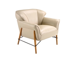 Sillón piel arena ANGEL CERDA