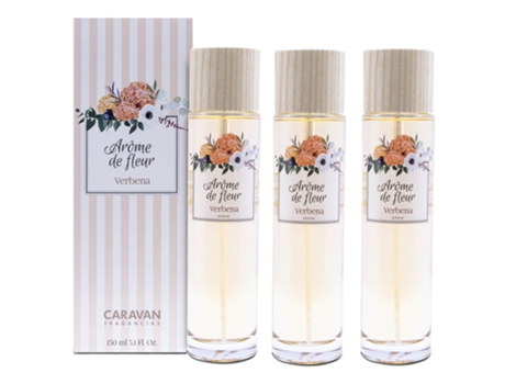 3x Frasco 150 ml CARAVAN arome de fleur verbena