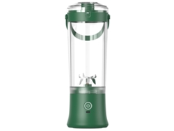 Mezclador Smoothie Portátil, 600 Ml, Usb Recargable, Batería De 4000 Mah, 31,7 X 9,9 X 9,9 Cm, Verde