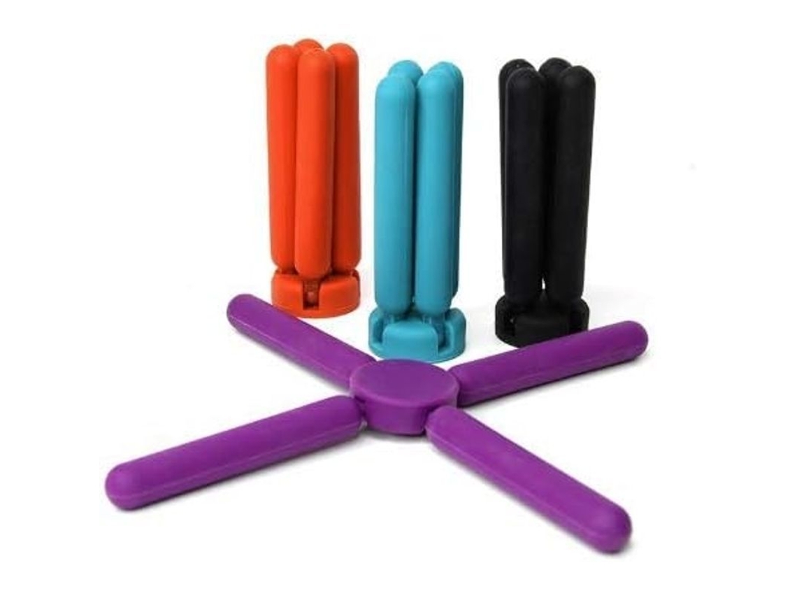 2026-set De 4 Manteles De Silicona Plegables Goodchancemuk - Aislamiento Térmico En Forma De Cruz
