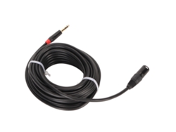 Cable de micrófono con conector XLR macho a TRS balanceado de 1/4 de pulgada