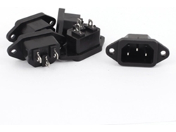 Juego de 5 adaptadores de montaje en panel IEC320 C14, 250 V CA, 10 A, CHABERLU