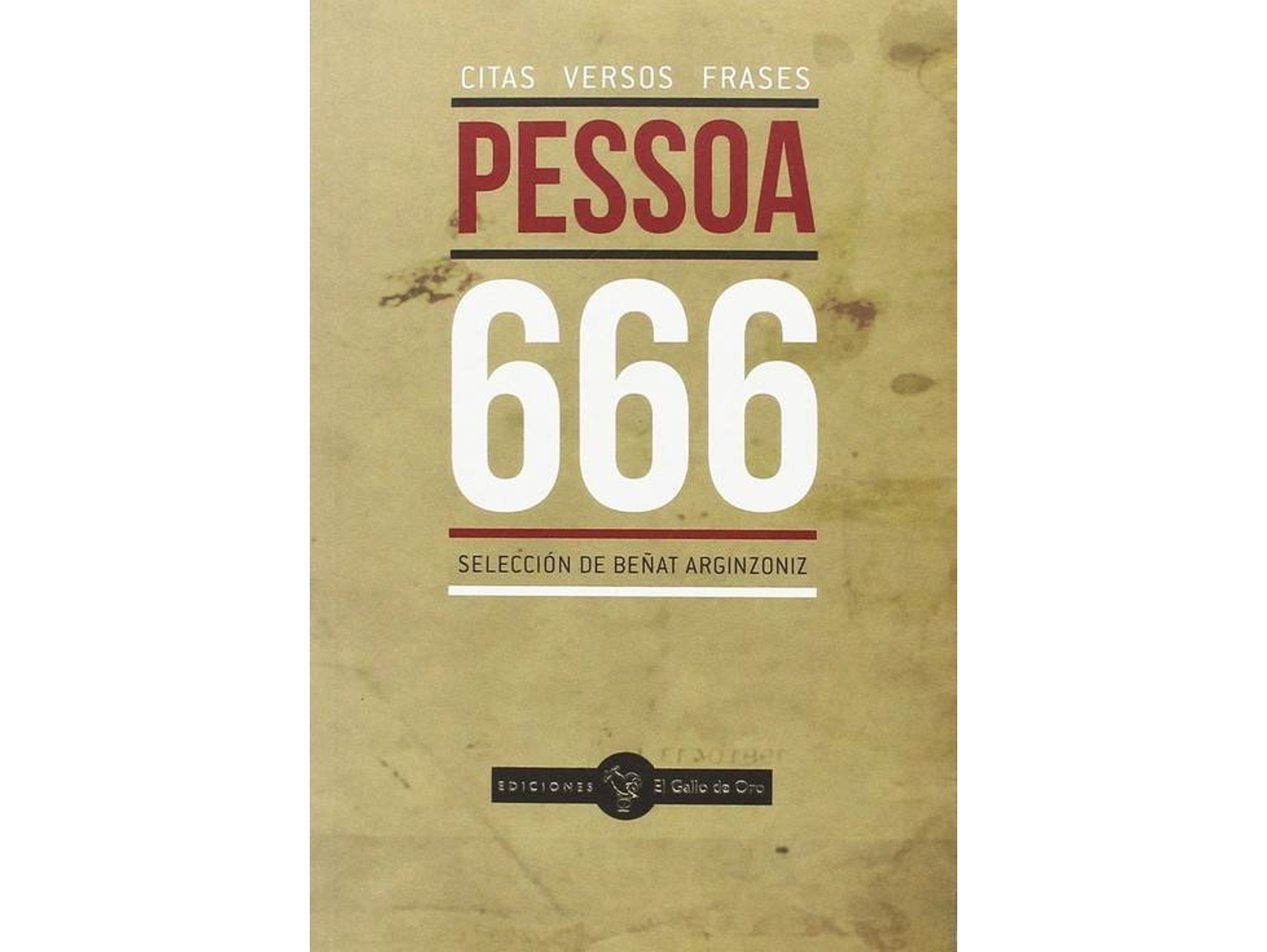 Libro 666 (Citas, Versos, Frases) de Fernando Pessoa (Español)