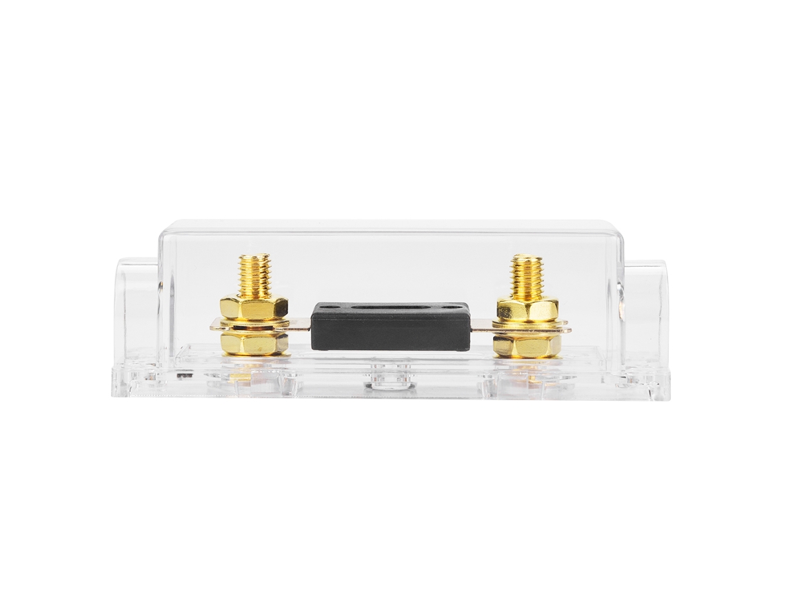 Portafusibles De 100 A Con Cubierta Transparente Para Caja De Fusibles De Audio De Automóvil 1 En 1