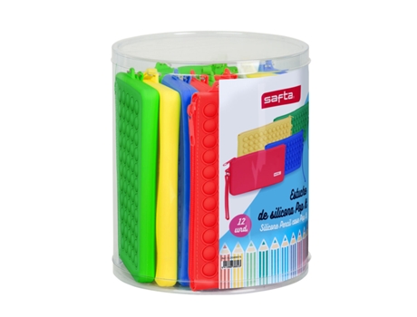 Bolsa Escolar SAFTA Pop It Plano Multicolor Juego 12 Piezas