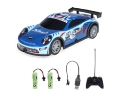 Carro De Controle Remoto 1:22, Veículo De Corrida Elétrico Com Luzes, 2 Baterias Recarregáveis, Presente Para Crianças E Adultos, Azul