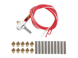 Extruder Para Impresora 3d Con Bloque De Calentamiento De Aluminio, 10 Tuberías (30mm) Y 10 Boquillas 0.4mm