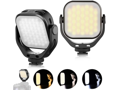 Luz de video LED Mini luz de relleno portátil SLR Cámara micro-individual Teléfono móvil Cámara universal Lámpara de iluminación Disparo de mano Vi...