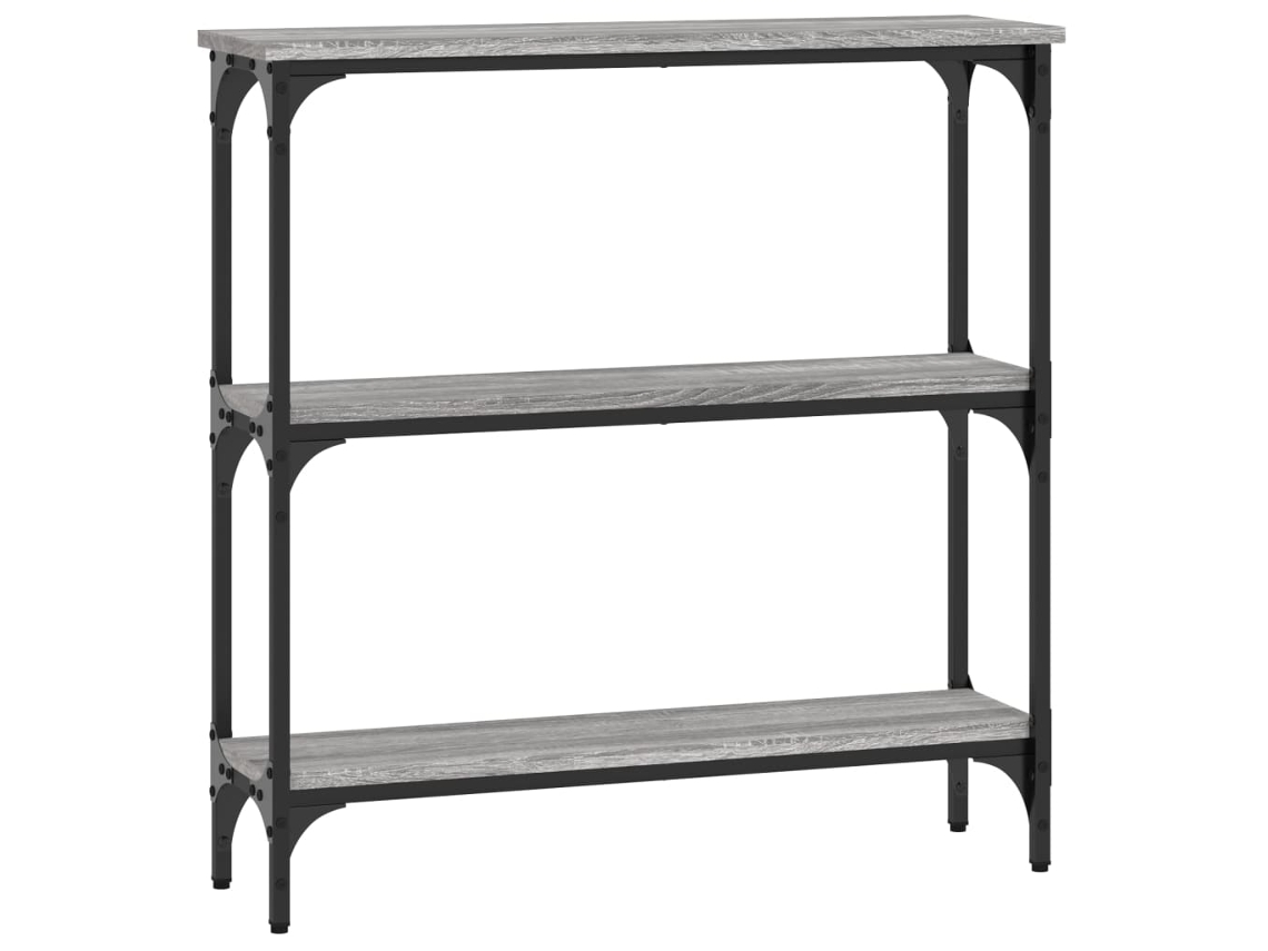 Maison Exclusive - Mesa Consola Madera De Ingeniería Gris Sonoma 75x22,5x75 Cm