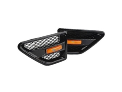rejillas laterales delanteras de malla para Land Rover Freelander 2 (2006-2016), color negro.