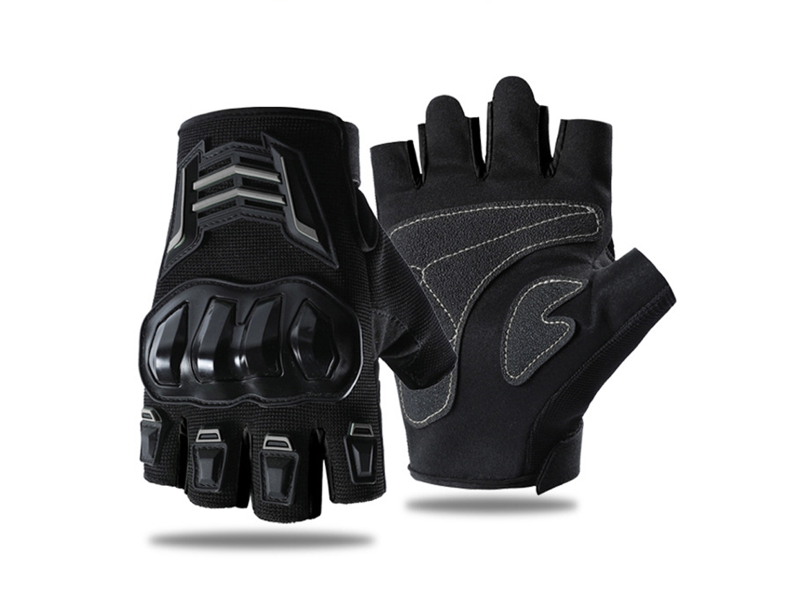 Guantes De Ciclismo De Medio Dedo Para Hombre, Transpirables Y Resistentes Al Desgaste, Guantes Tácticos Negros/m Digitallab