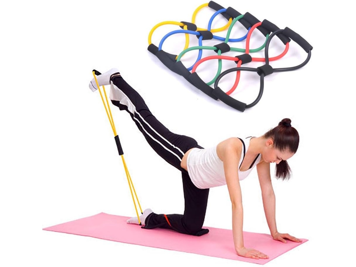Banda de resistencia Mdug 1 en color aleatorio, adecuada para yoga, rehabilitación y ejercicio - Talla única.
