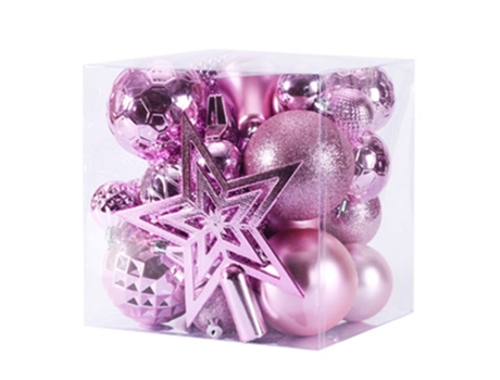 Juego de adornos de bolas de Navidad inastillables, paquete de regalo para decoración de árboles de Navidad (45 piezas)