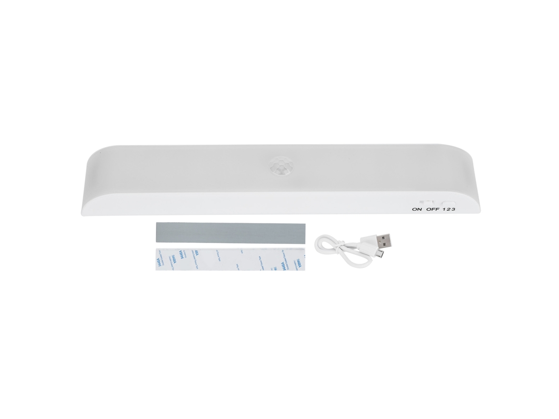 Lámpara Adhesiva Led Inalámbrica Con Sensor De Movimiento Para Cajón De Armario (dos Líneas De Luz Blanca)