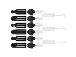 Kit De Cepillo De Limpieza Para Grifos De Cerveza Con Tapón Y Sellado Eficaz, Reutilizable, De Acero Inoxidable Y Silicona.