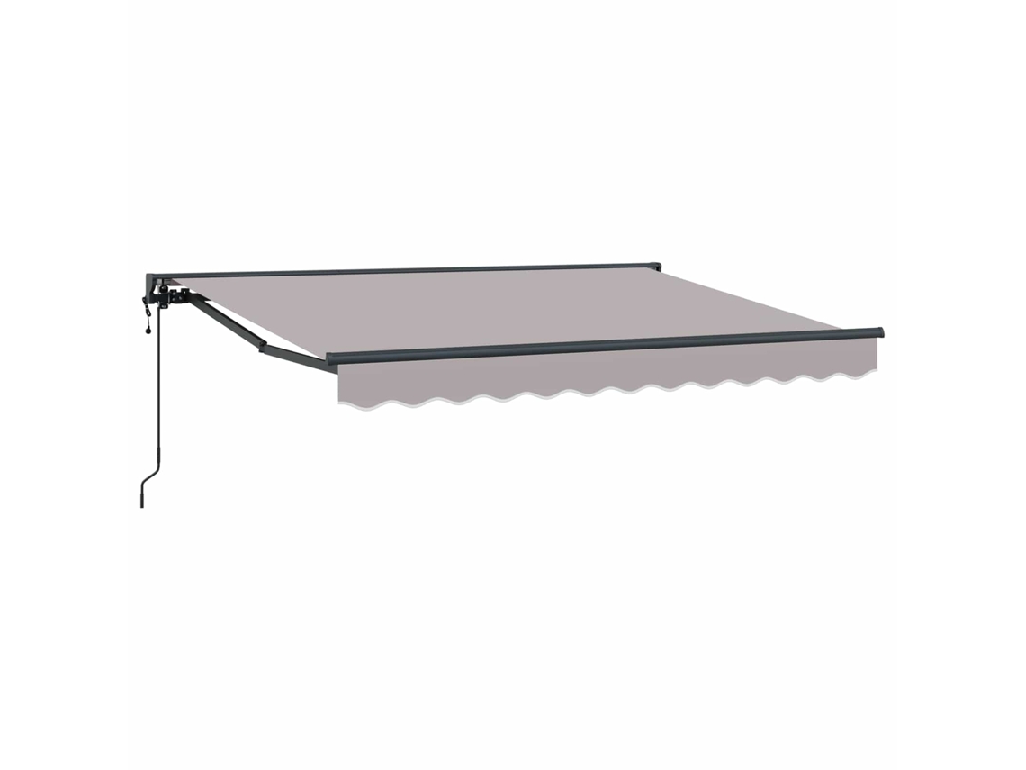 Toldo eléctrico retráctil, gris claro, 2,5 x 2 m, VIDAXL