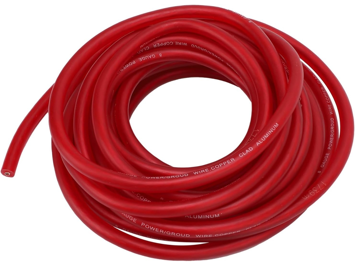 Cable Automotriz Awg De Calibre 8, Cable De Tierra Para Batería, Cca De 25 Pies