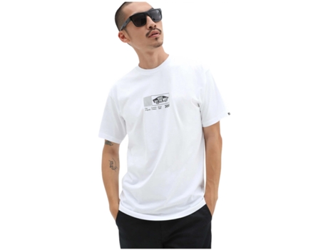 Camiseta de Hombre VANS Transfixed Ss Algodón Blanco (XS)