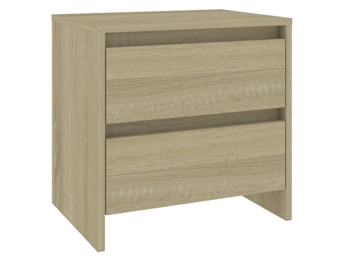 Mesita de noche exclusiva de madera de roble de Sonoma Maison
