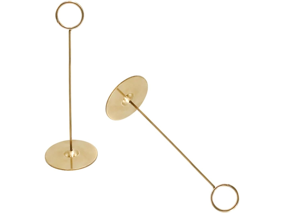 Soportes Para Números De Mesa De Acero Inoxidable (12 Piezas) Para Bodas Y Eventos, Portatarjetas Creativos