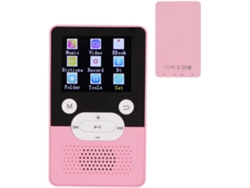 Reproductor MP3/MP4 Bluetooth YIZHOOD T9 1.8Inch HD calidad de sonido 4GB (Rosa