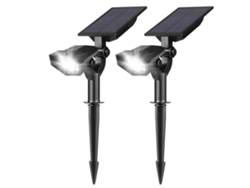 Luces solares para jardín con focos impermeables y 5 LED.