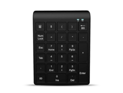 Teclado inalámbrico de 2,4 GHz, teclado numérico digital, 27 teclas, compatible con Bluetooth Everley891