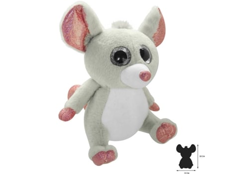 Peluche WILD PLANET Ratón (12 x 15 x 15 cm - Poliéster)