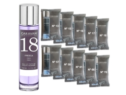 Perfume masculino Caravan Nº18 150 ml Set de 10 frascos de fragancia