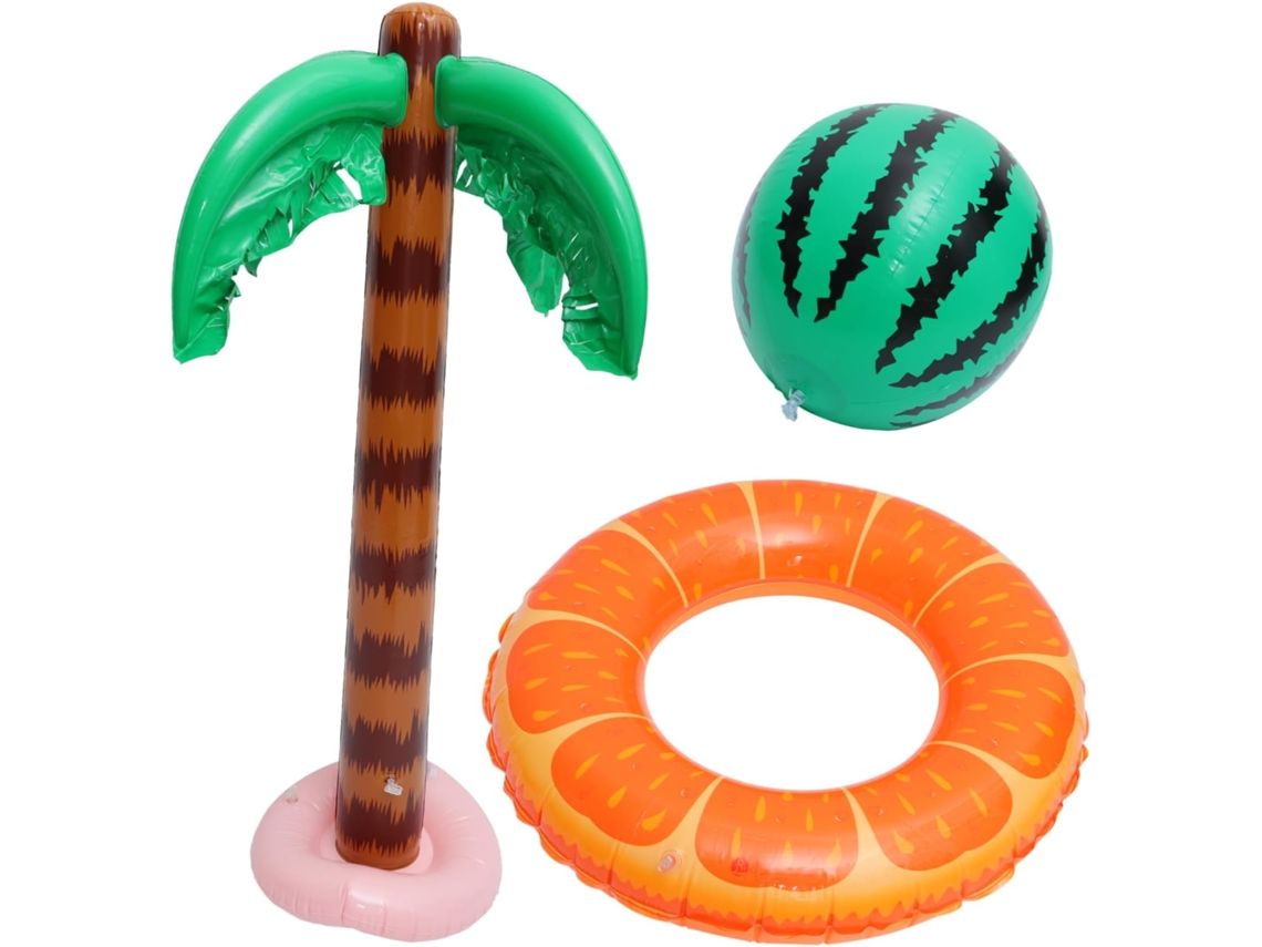 Nuez Inflable, Duradera, 90 Cm De Altura, Decoración Para Piscinas Y Playas Hawaianas