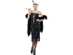 Disfraz de Mujer DISFRAZZES Flapper Locos Años 20 Negro (Talla: XL - 48/50)