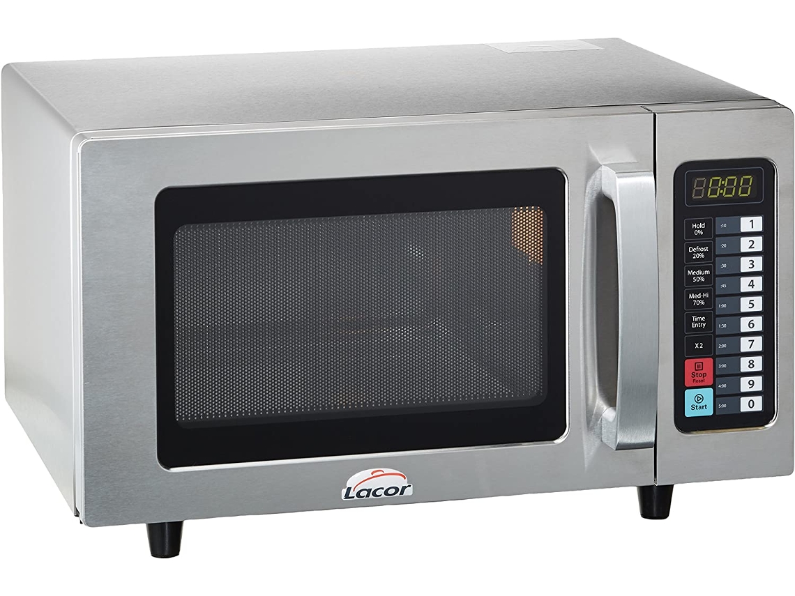 Horno Microondas Profesional Fabricado, 25 L, 1000 W, Acero Inoxidable [Clase De Eficiencia Energética A] LACOR