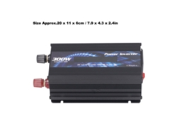 2026dz-convertidor De Energía Para Coche 300w Dc 12v A Ac Con Puerto Usb 2.0 Ventilador Y Pantalla Lcd Adaptador De Coche