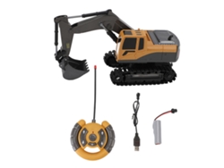 Yncm-juguete Excavadora De Control Remoto De Aleación Simulada Recargable Para Niños, Juguete De Construcción Rc