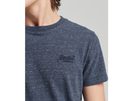 Camiseta para Hombre SUPERDRY (XS - Algodón - Azul)
