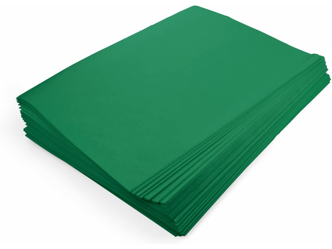 Papel Seda WEROLA (Verde Oscuro - 50 x 70 cm 520 Unidades)