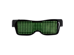 Gafas LED con Bluetooth y decoraciones navideñas de temporada, gafas inteligentes iluminadas conectadas a la aplicación Bluetooth, LED dinámico personalizado de píxeles, recargables por USB.