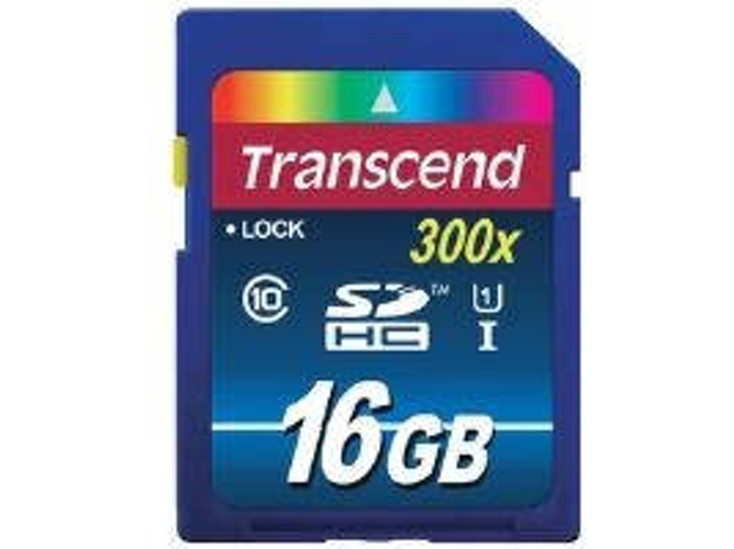 Tarjeta de Memoria TRANSCEND 16GB SDHC Class 10 UHS-I
