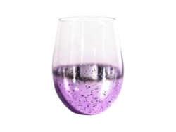 Vaso para bebidas y zumos con forma de huevo estrellado de colores, electrodepositado.