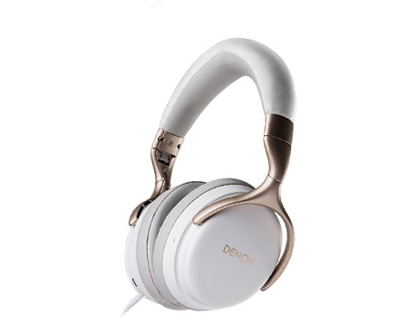 Auriculares con Cable DENON AH-GC25 (Over Ear - Micrófono - Blanco)