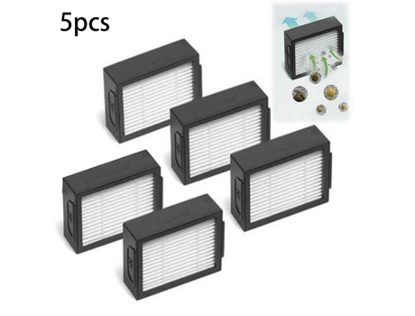 5 unids/set de repuesto de filtro para Irobot Roomba I7 E5 E6 I Series aspiradora Robot de barrido filtros de barredora doméstica reemplazar