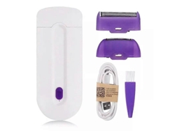 Kit profesional de depilación láser indolora, recargable por USB, para mujeres, para cuerpo, rostro, piernas, zona del bikini y manos. GOKOCO