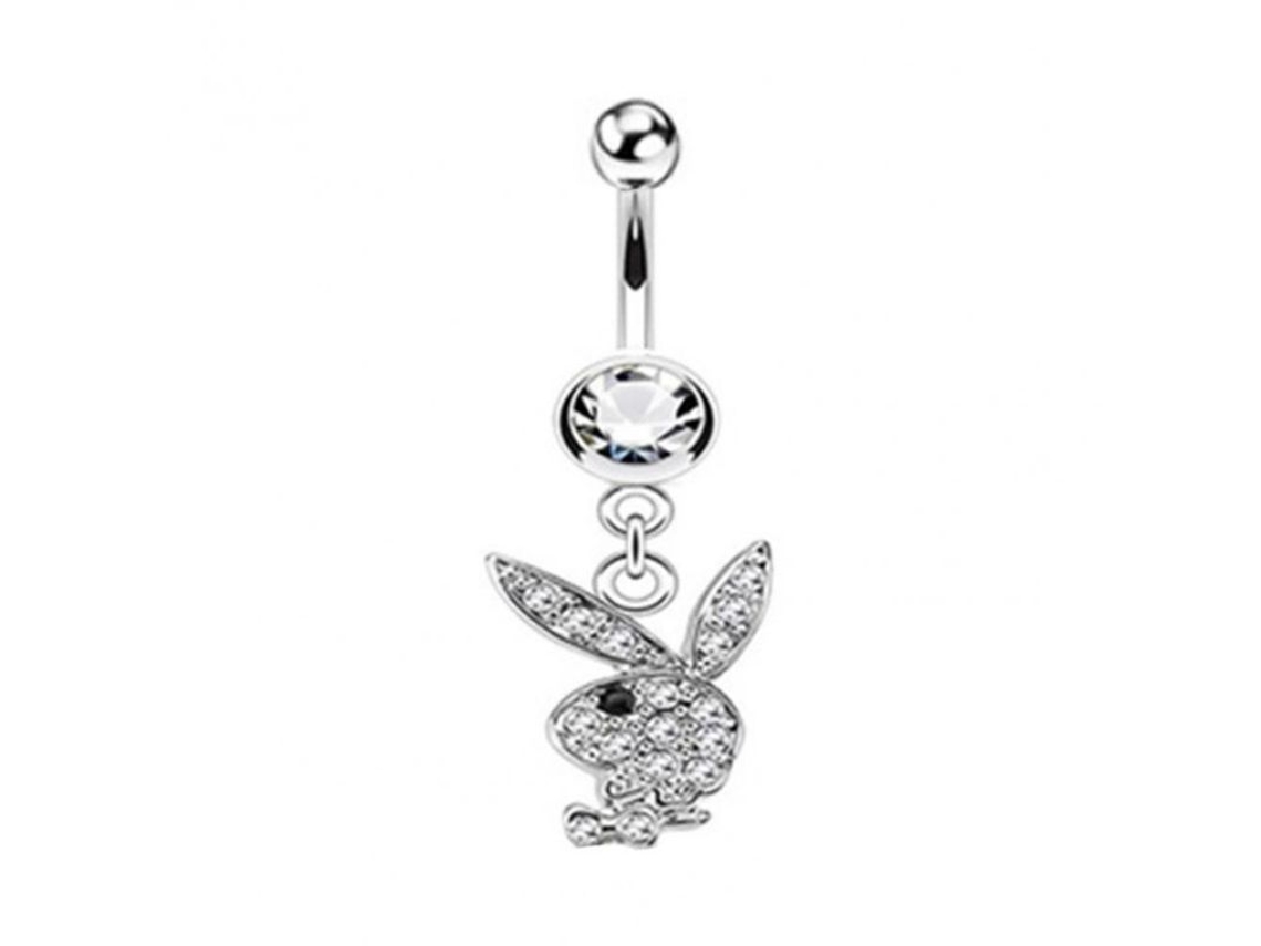 Anillo De Ombligo Conejo Bonito Ligero De Acero Inoxidable Estilo Diario Sexy Regalo Gjt