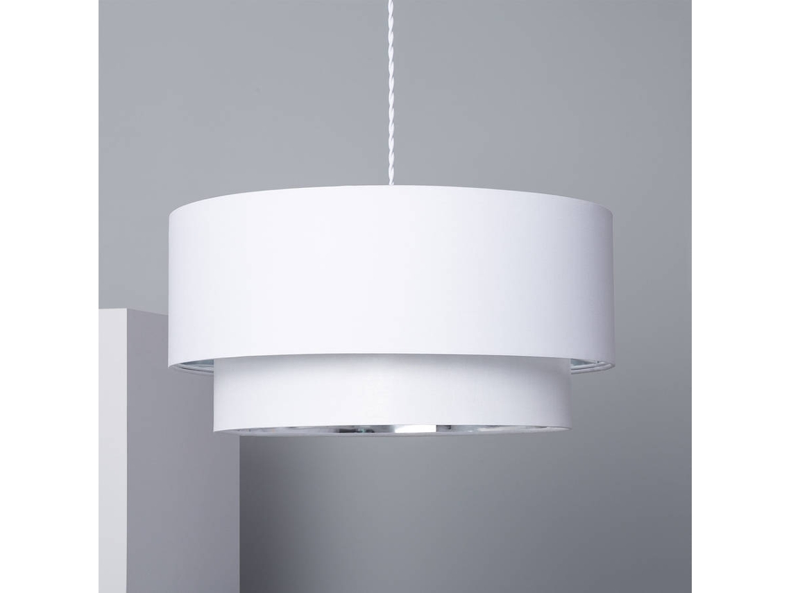 Lámpara Colgante Lino Reflect Duo Branco