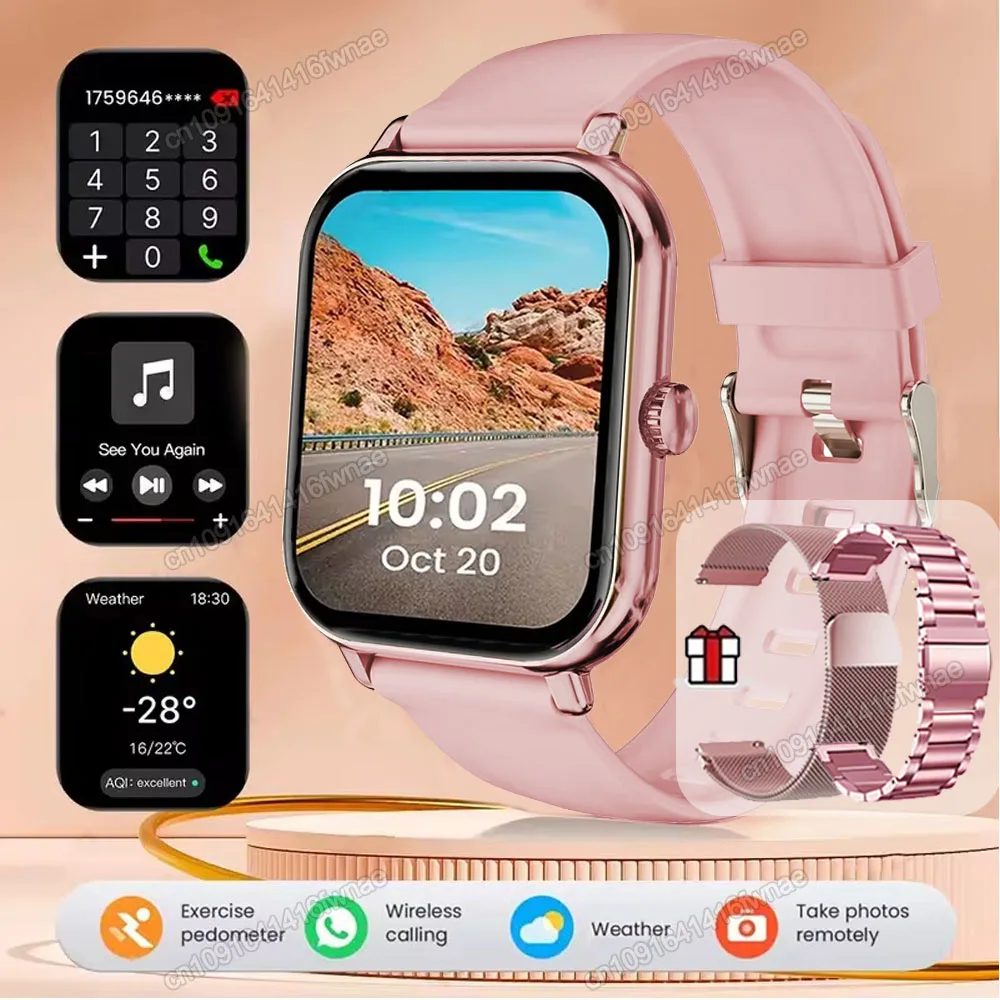 Reloj Inteligente (rosa), Llamadas Bluetooth, Monitor De Actividad Física, Monitorización De Frecuencia Cardíaca, Gps, Resistente Al Agua.