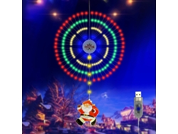 Luces navideñas BJ con forma de fuego artificial, multicolor, resistentes al agua IP65, 8 modos de iluminación.