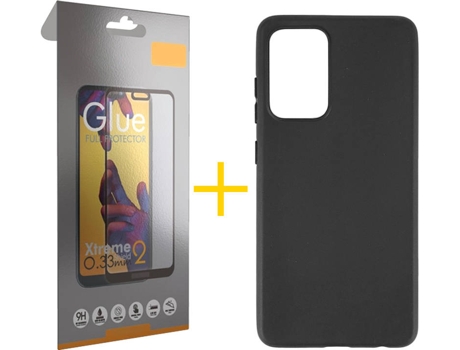 Kit Funda + Protector de Pantalla Samsung Galaxy A72 4G SKYHE Full (Negro)