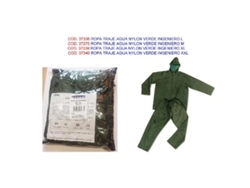 Ropa traje agua nylon verde ingeniero m