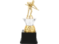 Trofeo de billar de plástico dorado de 20 cm