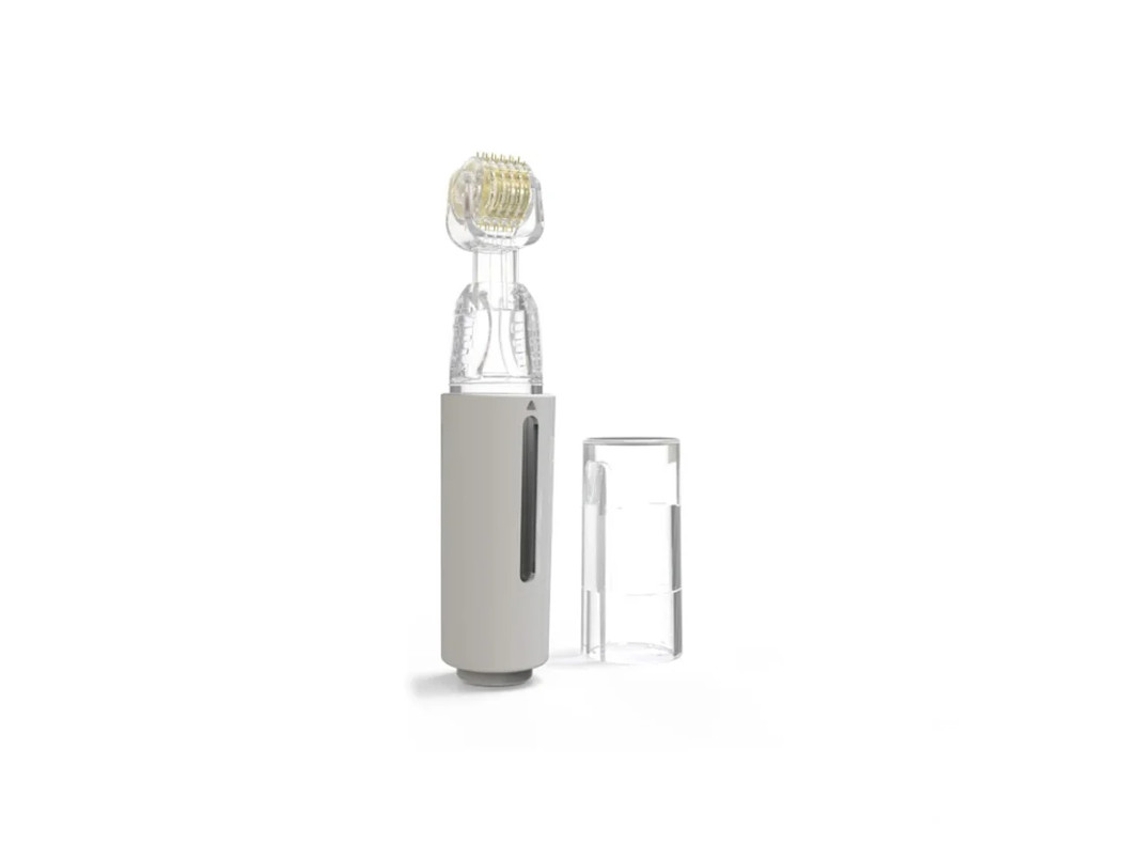 Rodillo de microagujas, herramienta de belleza unisex, rodillo de microagujas para el cuero cabelludo y la barba, 0,25 mm, blanco, Yizhood